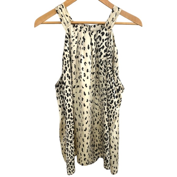 Tops - Leopard Print Sleeveless Top